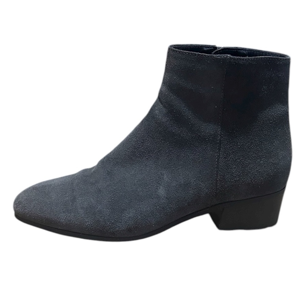 Aquatalia Womens Reeta Gray Suede Ankle Booties Shoes Size 6.5